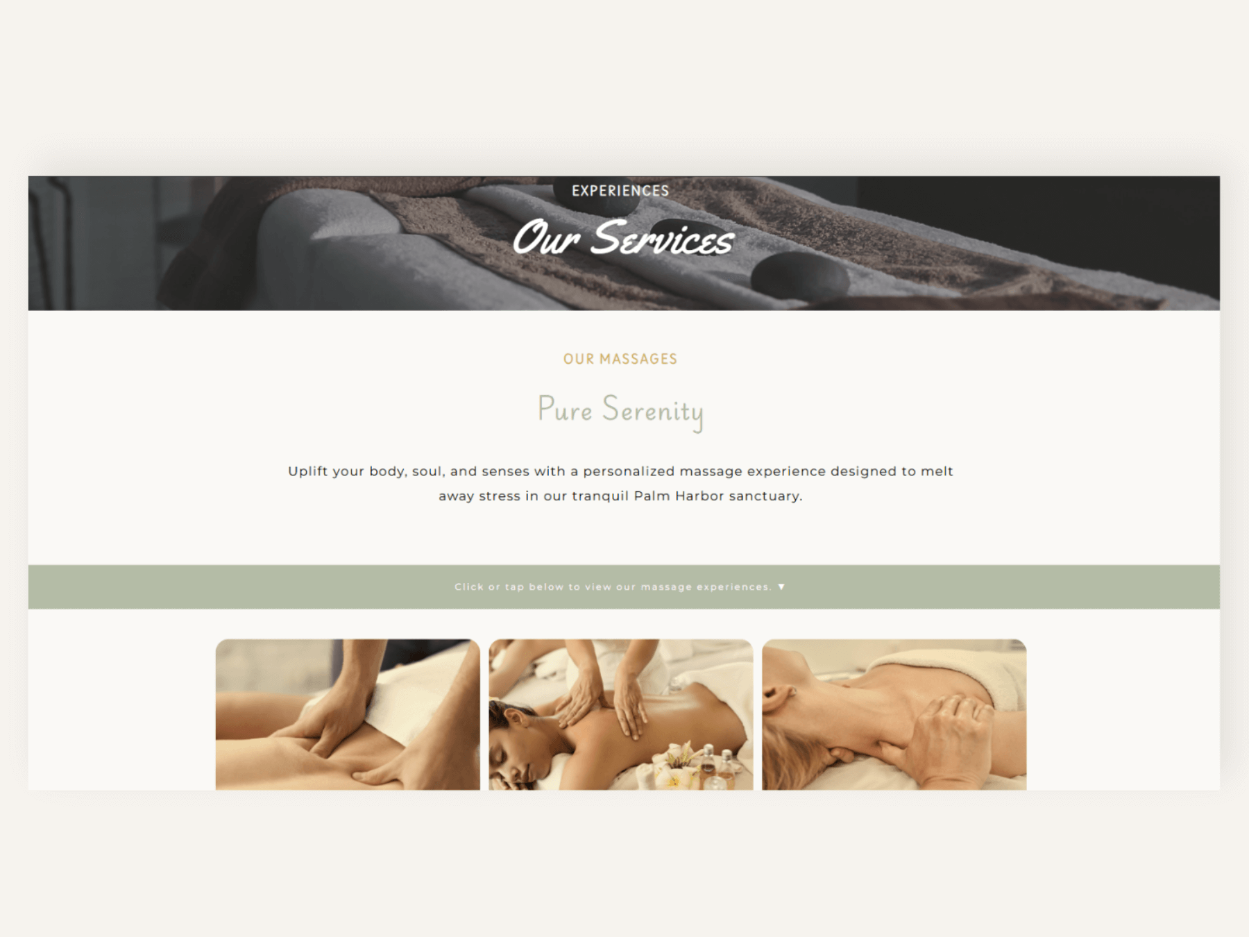 small business website design example