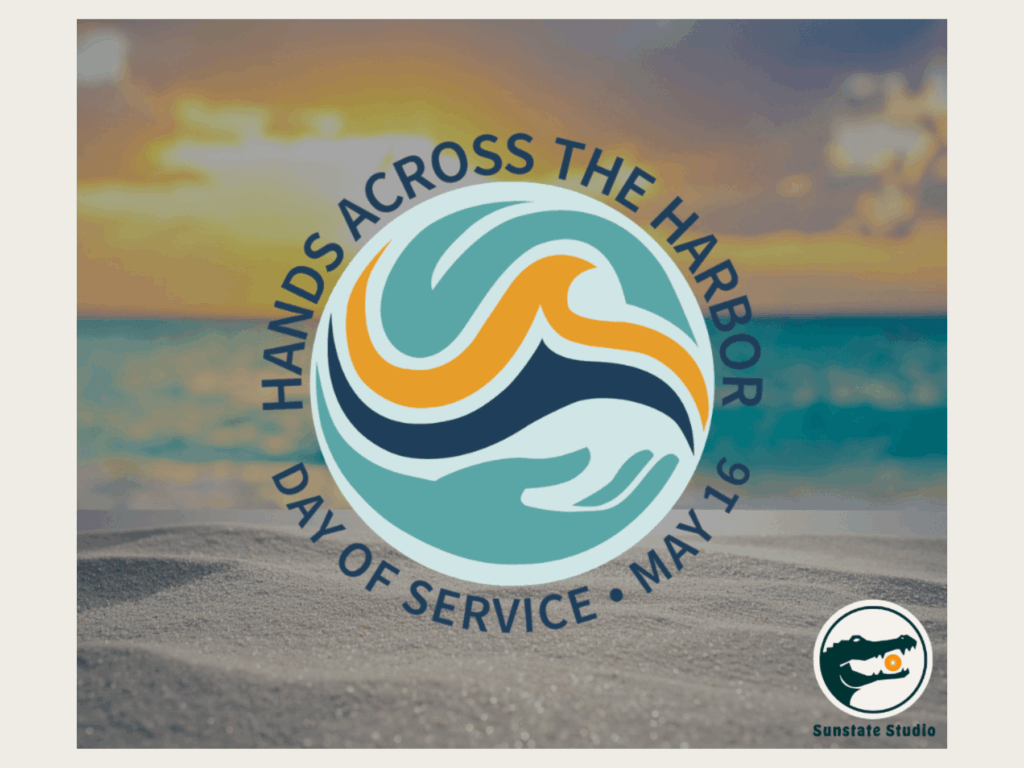 Custom event logo created by Sunstate Studio - Hands Across the Harbor